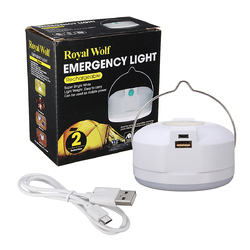 IPRee?„? Portable LED Lantern Emergency Camping Tent 2 Mode USB Night Light Lamp 6