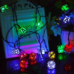 Solar Powered 30 LED ICE Cube Letter String Light for Christmas Garden Patio Wedding Party Decor 7 Solar Powered 30 LED ICE Cube Letter String Light for Christmas Garden Patio Wedding Party Decor - Image 7