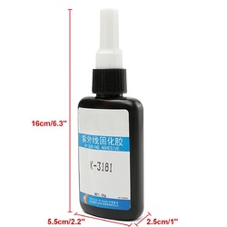 UV Light Cure Glue Strong Bonding UV Light Cure Adhesive 50g K-3181 for Metal Glass 4 UV Light Cure Glue Strong Bonding UV Light Cure Adhesive 50g K-3181 for Metal Glass - Image 4