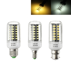 E27 E14 B22 9W SMD 7030 Pure White Warm White LED Corn Light Lamp Bulb AC110V AC220V 1