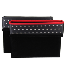 PU Car Seat Catcher Gap Filler Seat Crevice Storage Box Cup Holder for Driver