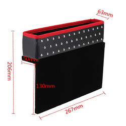 PU Car Seat Catcher Gap Filler Seat Crevice Storage Box Cup Holder for Driver 4 PU Car Seat Catcher Gap Filler Seat Crevice Storage Box Cup Holder for Driver - Image 4