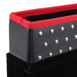 PU Car Seat Catcher Gap Filler Seat Crevice Storage Box Cup Holder for Driver 6 PU Car Seat Catcher Gap Filler Seat Crevice Storage Box Cup Holder for Driver - Image 6