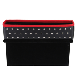 PU Car Seat Catcher Gap Filler Seat Crevice Storage Box Cup Holder for Driver 7 PU Car Seat Catcher Gap Filler Seat Crevice Storage Box Cup Holder for Driver - Image 7