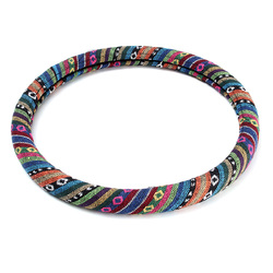 15/38cm Universal Car Steel Ring Wheel Cover Natural Fiber Wrap Colorful Non-slip 2 15/38cm Universal Car Steel Ring Wheel Cover Natural Fiber Wrap Colorful Non-slip - Image 2