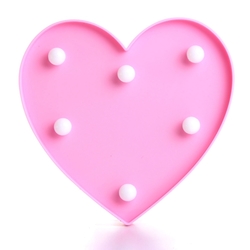 Cute 11 LED Marquee Heart Night Light Battery Lamp Baby Kids Bedroom Home Decor 7 Cute 11 LED Marquee Heart Night Light Battery Lamp Baby Kids Bedroom Home Decor - Image 7