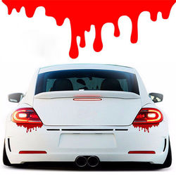 Funny Red Blood Drop Stickers Vinyl Decal for Car Motor Tail Light Window Bumper Decoration 2