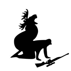 Moose Hunting Funny Car Stickers Auto Truck Vehicle Motorcycle Decal 1