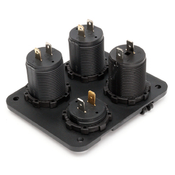 4 In 1 3.1A Dual Usb Outlet Car Charger W/Cigarette Lighter Socket Volt Meterr 4 4 In 1 3.1A Dual Usb Outlet Car Charger W/Cigarette Lighter Socket Volt Meterr - Image 4