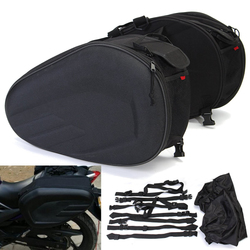 36-58L Motorcycle Motor Bike Saddlebags Soft Saddle Bag Side Seat Luggage 1