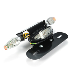 Motorcycle LED Rear Tail Brake Stop Turn Indicator Light with License Plate Bracket 5 Motorcycle LED Rear Tail Brake Stop Turn Indicator Light with License Plate Bracket - Image 5