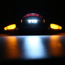 Motorcycle LED Rear Tail Brake Stop Turn Indicator Light with License Plate Bracket 7 Motorcycle LED Rear Tail Brake Stop Turn Indicator Light with License Plate Bracket - Image 7