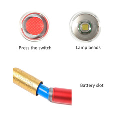 T6 2000LM 3Modes Golden Cudgel Zoomable LED Flashlight 18650 4 T6 2000LM 3Modes Golden Cudgel Zoomable LED Flashlight 18650 - Image 4