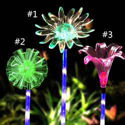 ARILUX?® Solar Multi-Color Changing LED Flower Stake Light Transparent Lampshade Luminous Pole 3 ARILUX?® Solar Multi-Color Changing LED Flower Stake Light Transparent Lampshade Luminous Pole - Image 3