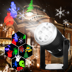 6 Patterns 4W LED Stage Light  Laser Projector Lamp Landscape Garden Decor for Halloween Christmas Decorations Clearance Christmas Lights