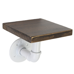 Industrial Wall Mount Display Shelf Hanging Iron Pipe Bracket Holder Shelving Decoration 4 Industrial Wall Mount Display Shelf Hanging Iron Pipe Bracket Holder Shelving Decoration - Image 4