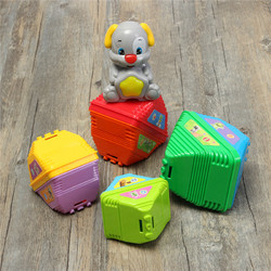 Kids Colorful Stacking Dog Pile Up Tower Toy Learning Plaything Cups Counting Stack Cups Blocks 2 Kids Colorful Stacking Dog Pile Up Tower Toy Learning Plaything Cups Counting Stack Cups Blocks - Image 2