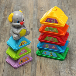 Kids Colorful Stacking Dog Pile Up Tower Toy Learning Plaything Cups Counting Stack Cups Blocks 4 Kids Colorful Stacking Dog Pile Up Tower Toy Learning Plaything Cups Counting Stack Cups Blocks - Image 4