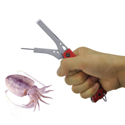 3 in 1 Folding Squid Fork Fish Gripper Stainless Steel Outdoor Fishing Pliers Hook Tools 6 3 in 1 Folding Squid Fork Fish Gripper Stainless Steel Outdoor Fishing Pliers Hook Tools - Image 6