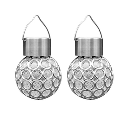 Solar Hanging LED Plastic Ball Light Bulb Colorful / Pure White Outdoor Garden Yard Path Landscape Decor 3 Solar Hanging LED Plastic Ball Light Bulb Colorful / Pure White Outdoor Garden Yard Path Landscape Decor - Image 3