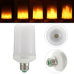 ARILUX?® E27 4W SMD2835 1595K Two Modes Warm White 99LEDs Flicker Flame Corn Light Bulb AC85-265V 2
