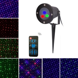 Mini Christmas Outdoor RGB Dynamic Laser Projector Stage Party Light Lawn Garden Decor 2