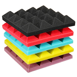 25x25x5cm Mini Pyramid Sound Insulation Soundproofing Studio Foam Tiles 1