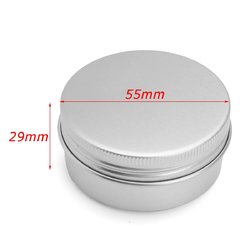 24Pcs 50G Aluminum Round Empty Jar Tin Screw Top Lid Cosmetic Sample Storage Container 6 24Pcs 50G Aluminum Round Empty Jar Tin Screw Top Lid Cosmetic Sample Storage Container - Image 6
