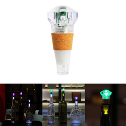 1W Colorful LED Diamond Shape Wine Bottle Cap Cork Light USB Rechargeable Home Party Decor 1