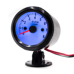 52mm Auto Car Tachometer Tacho Gauge Meter 0-8000RPM W/ Blue LED Backlight 1