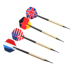 12Pcs Professional National Flag Tail Darts 4 Kinds With 100 Extra Soft Tips 2