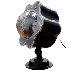 ARILUX?® 4W LED Warm White / White Snowfall Projector Light Remote Rotating Snowflake Christmas Decor 4