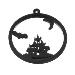 Acrylic DIY Frame Bezel Pendant Black Plastic UV Resin Box Christmas Decoration Gift 8 Pattern with Hole 3 Acrylic DIY Frame Bezel Pendant Black Plastic UV Resin Box Christmas Decoration Gift 8 Pattern with Hole - Image 3