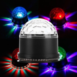 15W LED RGB Crystal Magic Ball Sunflower Stage Light Sound Actived for Chritmas Party KTV Disco 2
