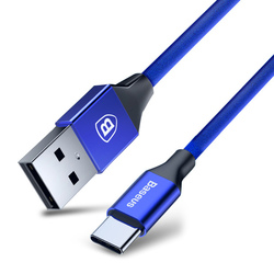 Baseus 3A Type C Nylon Fast Data Charging Cable for Samsung Note 8 S8 Oneplus 3 2 1