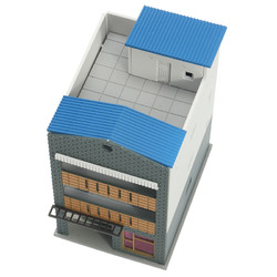N Scale Gauge 1/144 White 4 Story Commercial Trade Model Building GUNDAM Model Scene 2