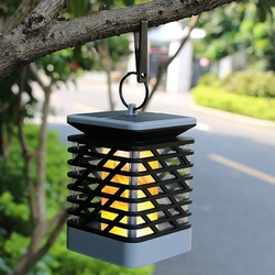 Solar Powered 75 LED Flame Effect Hanging Lantern Light Outdoor Waterproof Garden Lawn Tree Decor 2 Solar Powered 75 LED Flame Effect Hanging Lantern Light Outdoor Waterproof Garden Lawn Tree Decor - Image 2
