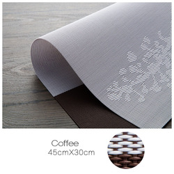 Placemat Fashion Pvc Dining Table Mat Disc Pads Bowl Pad Coasters Waterproof Table Cloth Pad S 6