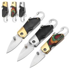 Outdoor Camping Fishing Folding Knife 9cm Survival Multifunction Knife Keychain Tool Large Mode