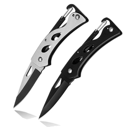 XANES?® 85mm Stainless Steel Multifunction Folding Knife Keychain Outdoor Survival EDC Knife Fishing Tool 2