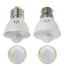 E27 B22 3W Human Body Infrared Sensor Warm White Pure White LED Light Bulb for Stairway AC220V 4 E27 B22 3W Human Body Infrared Sensor Warm White Pure White LED Light Bulb for Stairway AC220V - Image 4