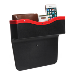 PU Leather Car Seat Gap Slit Storage Bag Box Car Seat Pocket Organizer 2