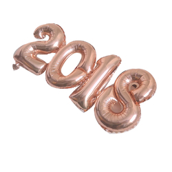 2018 Number Foil Balloon Gold Silver Happy New Year Room Party Decoration 3 2018 Number Foil Balloon Gold Silver Happy New Year Room Party Decoration - Image 3