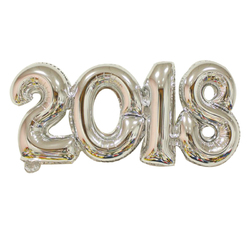 2018 Number Foil Balloon Gold Silver Happy New Year Room Party Decoration 4 2018 Number Foil Balloon Gold Silver Happy New Year Room Party Decoration - Image 4