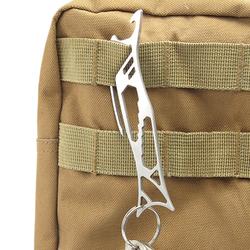 Stainless Steel EDC Multi-tool Wrench Bottle Opener Keychain Suspension Clip 4 Stainless Steel EDC Multi-tool Wrench Bottle Opener Keychain Suspension Clip - Image 4