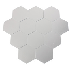 12Pcs 8cm Mirror Wall Sticker Hexagon Removable Acrylic 3D Mirror DIY Home Room Decor Art 2 12Pcs 8cm Mirror Wall Sticker Hexagon Removable Acrylic 3D Mirror DIY Home Room Decor Art - Image 2