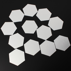 12Pcs 8cm Mirror Wall Sticker Hexagon Removable Acrylic 3D Mirror DIY Home Room Decor Art 5 12Pcs 8cm Mirror Wall Sticker Hexagon Removable Acrylic 3D Mirror DIY Home Room Decor Art - Image 5