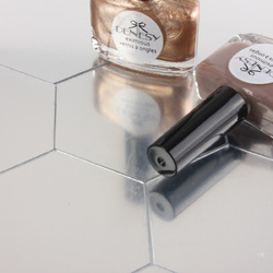 12Pcs 8cm Mirror Wall Sticker Hexagon Removable Acrylic 3D Mirror DIY Home Room Decor Art 6 12Pcs 8cm Mirror Wall Sticker Hexagon Removable Acrylic 3D Mirror DIY Home Room Decor Art - Image 6