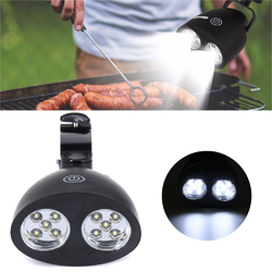 10 LED BBQ Grill Barbecue Sensor Light Outdoor Waterproof Handle Mount Clip Camp Lamp DC 4.5V 1