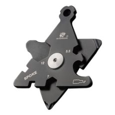 HX OUTDOORS 8 In 1 Mini 5.5 /7/8/10/12 EDC Nuts Hexagonal Array Tools Screwdriver Corkscrew Hook Opener Key Chain